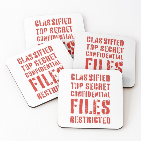 Item preview, Classified Files Typography Stack (Red) designed and sold by John Uttley.