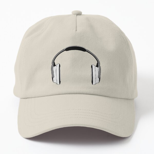 Headphones (Grey&White) Dad Hat