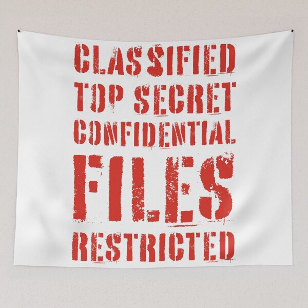 Item preview, Classified Files Typography Stack (Red) designed and sold by John Uttley.