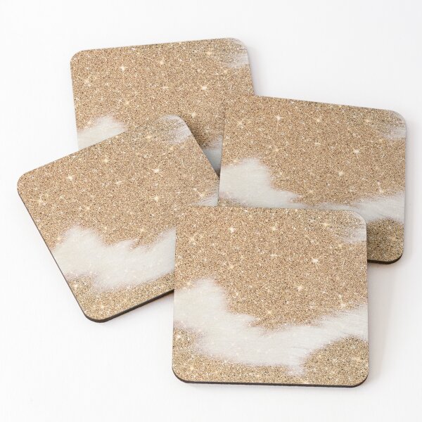 Item preview, Sparkling Gold Cowhide (digitally created, smooth print) designed and sold by cadinera.