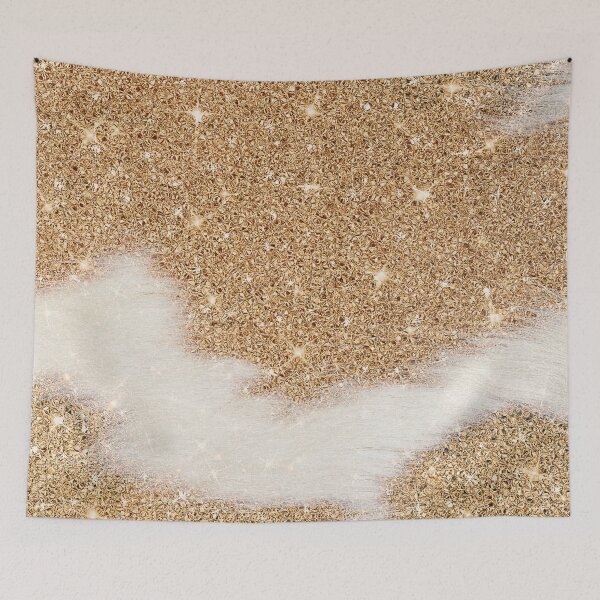 Item preview, Sparkling Gold Cowhide (digitally created, smooth print) designed and sold by cadinera.