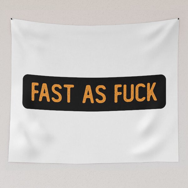 Item preview, Fast As Fuck Cool Bumper designed and sold by Sour Soul.