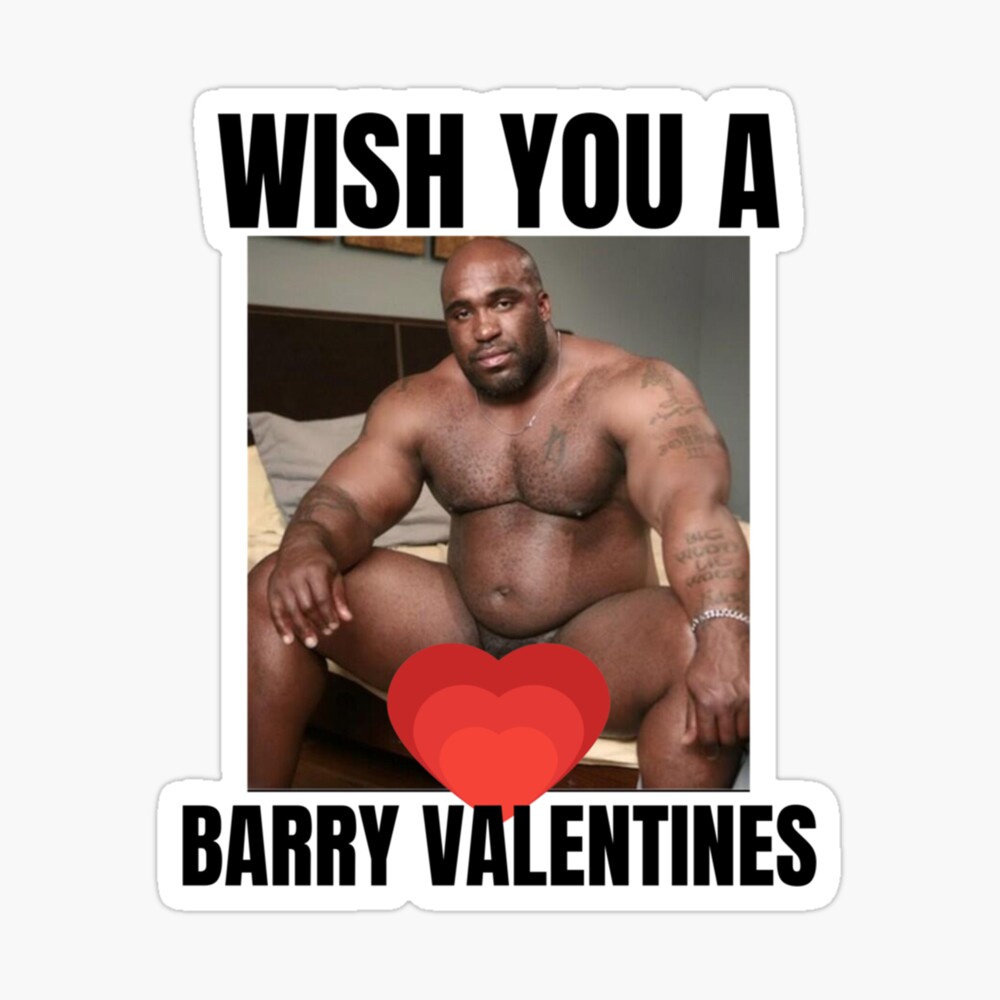 Big Dick Black Guy Meme Barry Wood Framed Art Print