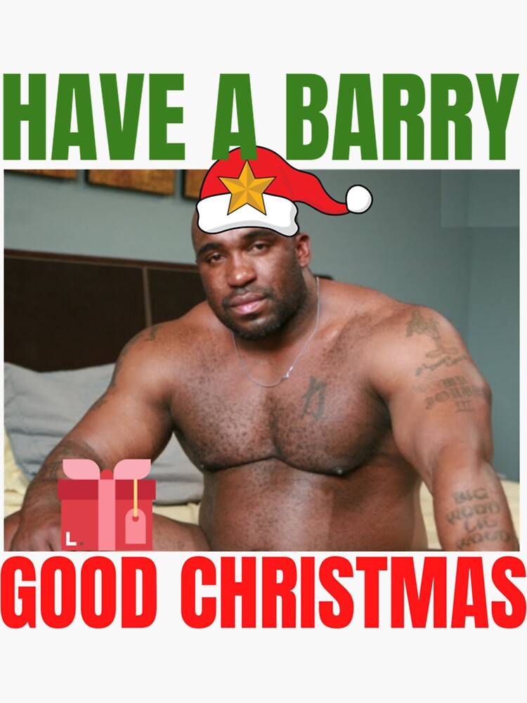 Big Dick Black Guy Meme Barry Wood Sticker For Sale By Flookav