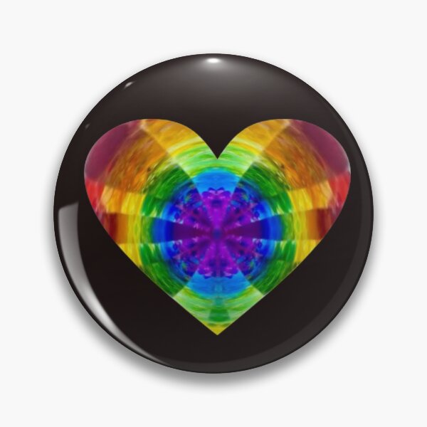 Item preview, Rainbow Cross Crystal Heart  designed and sold by Omnicadabra.