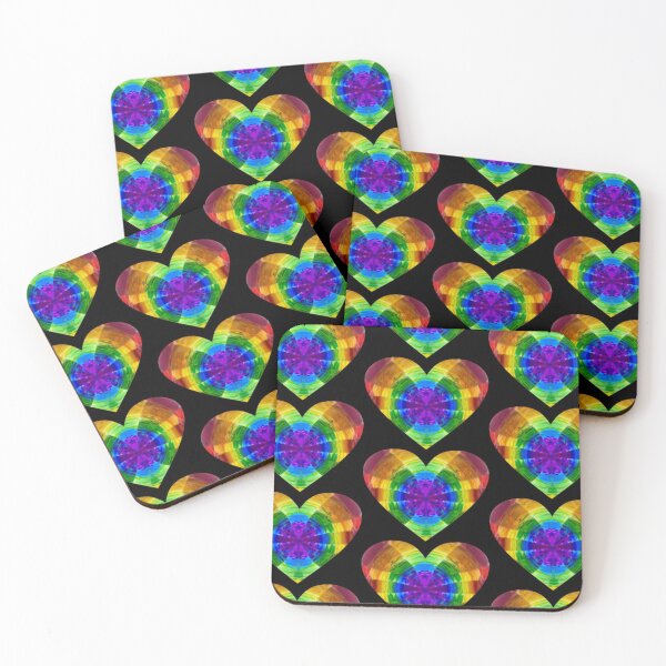 Item preview, Rainbow Cross Crystal Heart  designed and sold by Omnicadabra.
