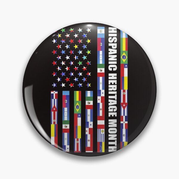 Item preview, National Hispanic Heritage month USA Flag all Countries . designed and sold by HaydenLee162397.