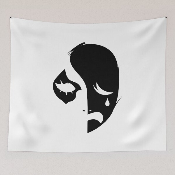 Item preview, Sad Mask - Black  designed and sold by DanaSavag.