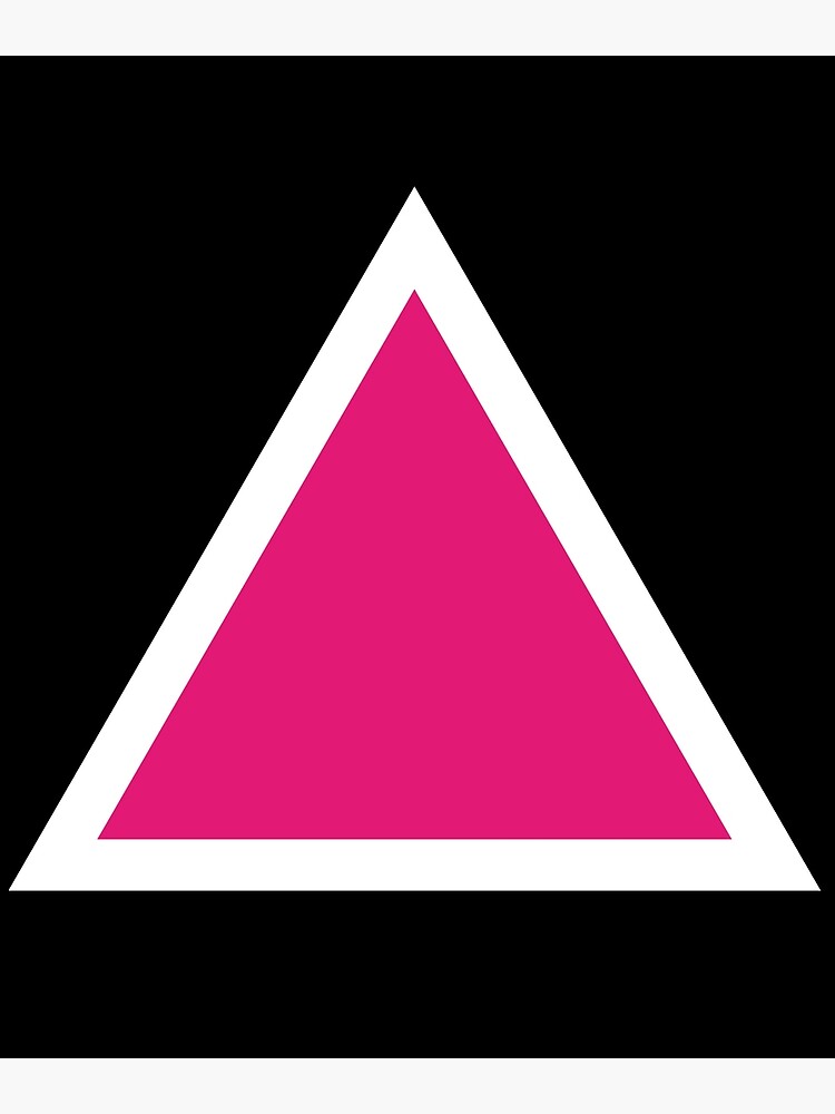 "Pink Game triangle" Poster by KieraStore Redbubble