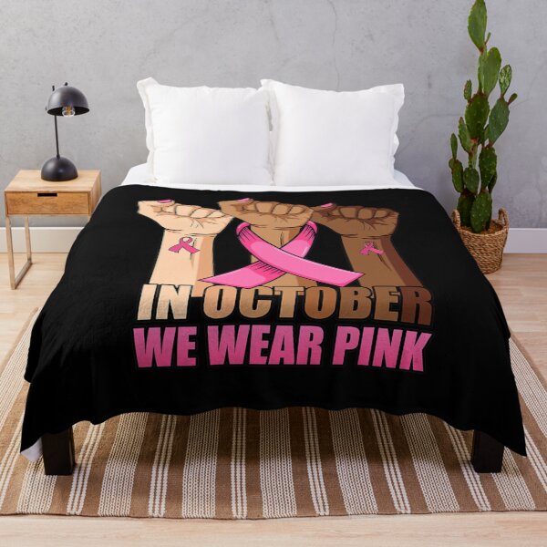 Item preview, Hand In october we wear pink breast cancer awareness month designed and sold by juliegould1974.