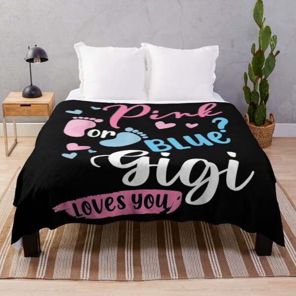 Artikelvorschau, Lustiges Geschlecht enthüllen Dekorationen Geschenk rosa oder blau Gigi liebt dich Babypartybevorzugung Graffiti liebt Cl entworfen und verkauft von JessicaFlorian.