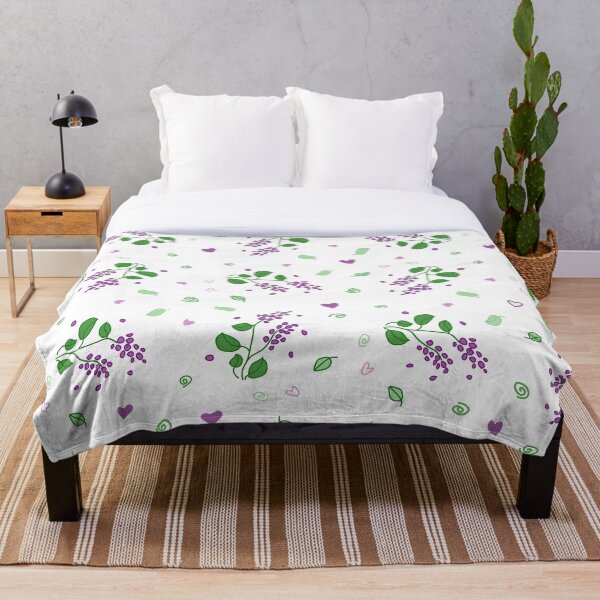 Item preview, Purple flowers pattern designed and sold by Colors98.