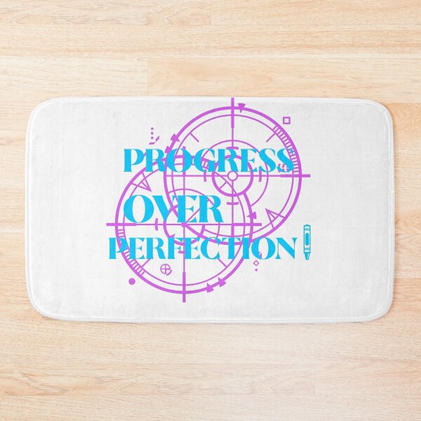 Item preview, Motivational Progress Over Perfection back to school teacher designed and sold by TheUrbanDreamer.