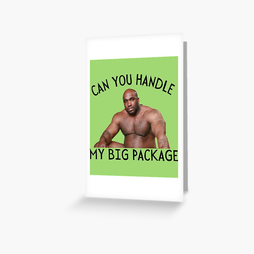 Big Dick Black Guy Meme Barry Wood Greeting Card For Sale By Flookav