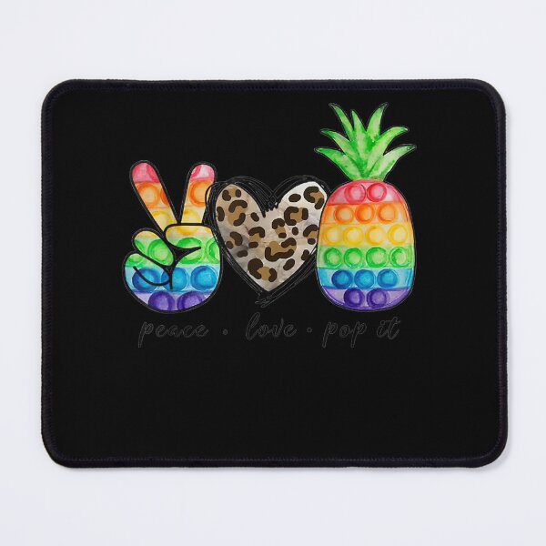 Item preview, Peace Love Pop It Pineapple Trendy Sensory Fidget Toy designed and sold by KajaSzulc.