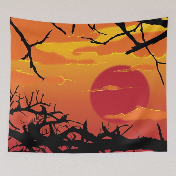 Item preview, African Red & Gold Sunset designed and sold by Chan-Arts.