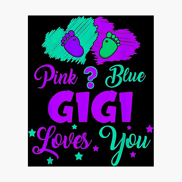 Item preview, pink or blue gigi loves you Classic   designed and sold by JessicaFlorian.