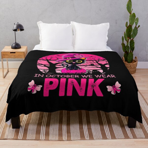 Item preview, In October We Wear Pink Cute Cat Breast Cancer Awareness designed and sold by juliegould1974.