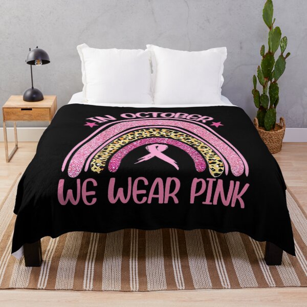 Item preview, In October We Wear Pink Leopard Breast Cancer Awareness designed and sold by juliegould1974.