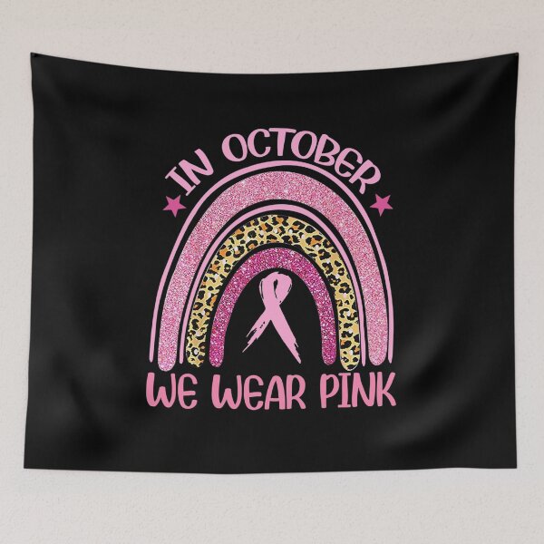 Item preview, In October We Wear Pink Leopard Breast Cancer Awareness  designed and sold by juliegould1974.