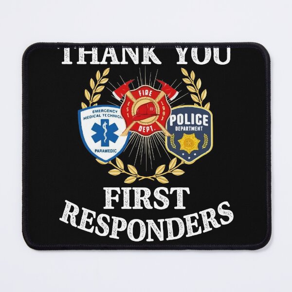 Item preview, Thank You First Responders EMT Police Firefighter designed and sold by roxy7922.