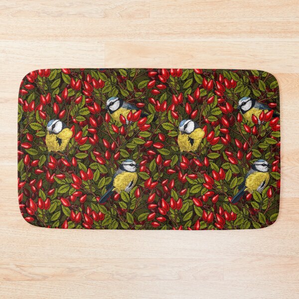 Item preview, Birds and dog rose hips designed and sold by Katerina Mitkova Kirilova.