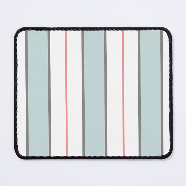 Item preview, Pattern of white and pastel blue vertical regency stripes designed and sold by colorofmagic.