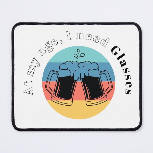 Item preview, At my age, I need glasses Circle Retro color designed and sold by freeman1314.