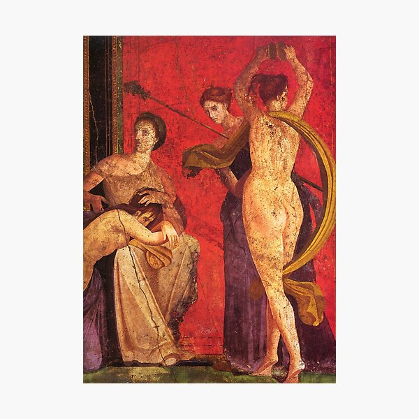 Item preview, Pompeian fresco from the Villa of the Mysteries. Maenads designed and sold by likiska.