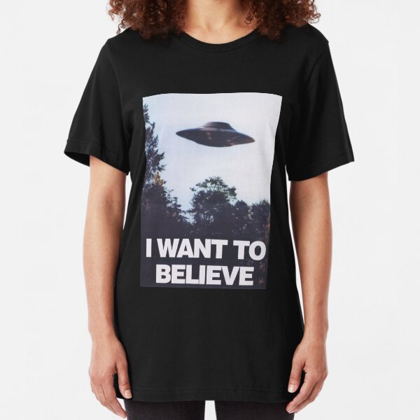 The X-Files I Want To Believe Slim Fit T-Shirt