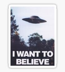 The X-Files I Want To Believe Sticker