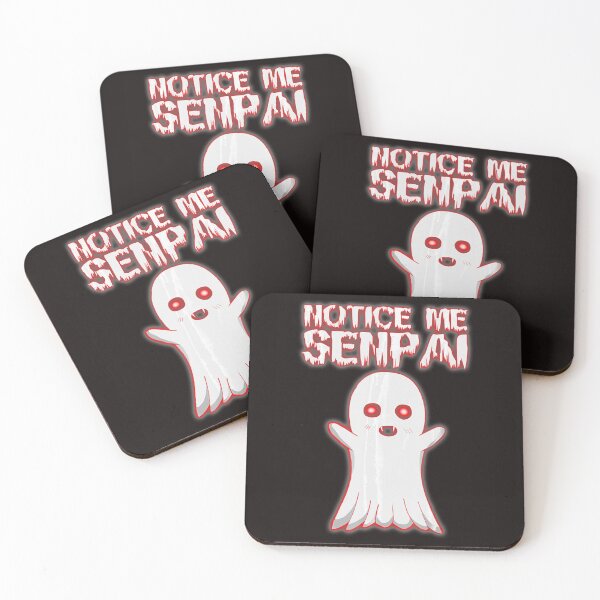 Item preview, Notice Me Senpai Funny Cute Anime Ghost Halloween Shirts Pun designed and sold by HaydenLee162397.