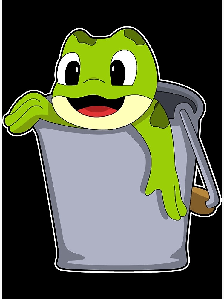 "Frog in Bucket " Poster for Sale by lynrojas282 Redbubble