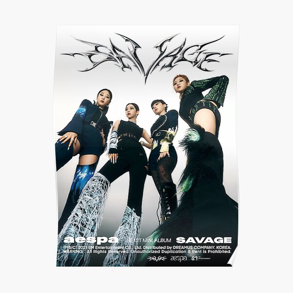 aespa - savage le concept affiche Poster
