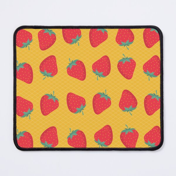 Item preview, Strawberries on Yellow designed and sold by GasconyPassion.