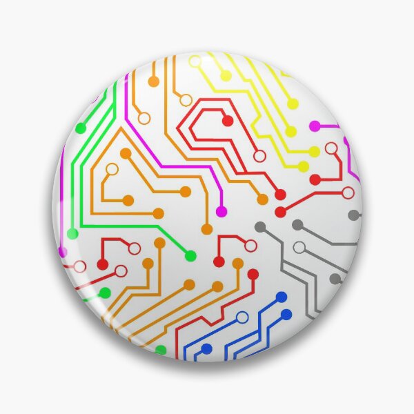 Item preview, Colorful PCB circuit trace lines designed and sold by EngineersArt.