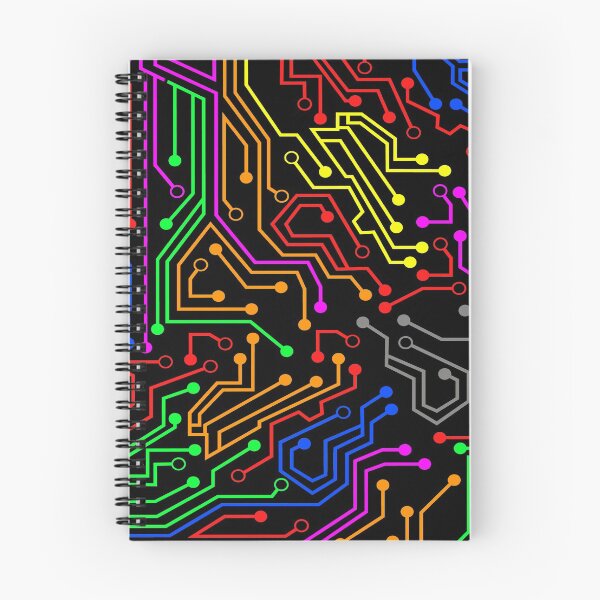 Item preview, Colorful PCB circuit trace lines designed and sold by EngineersArt.