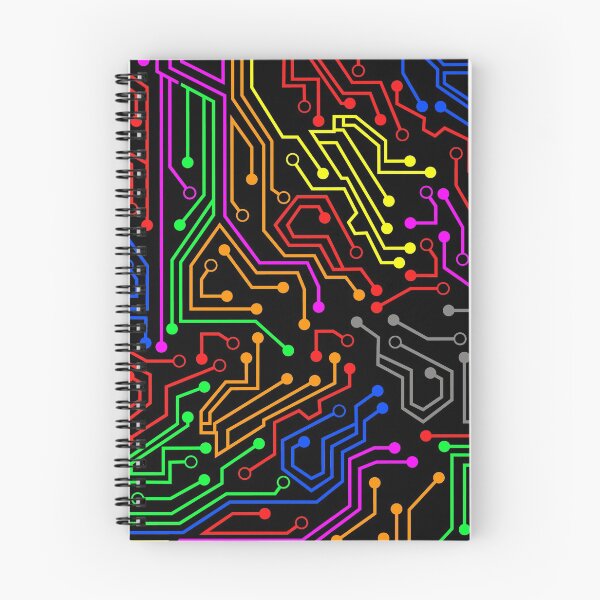 Item preview, Colorful PCB circuit trace lines designed and sold by EngineersArt.