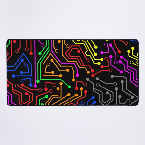Item preview, Colorful PCB circuit trace lines designed and sold by EngineersArt.