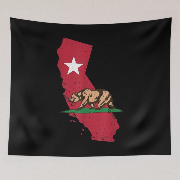 Item preview, California Republic Usa State Bear Flag Silhouette designed and sold by lindaxse.