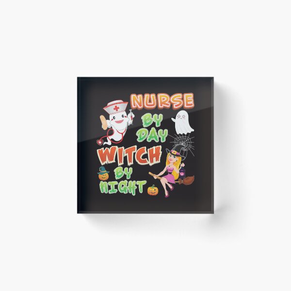 Item preview, Nurse By Day Witch Night Crew Halloween Ghost Pumpkin Horor . designed and sold by HaydenLee162397.