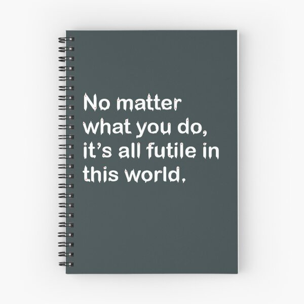 Item preview, “No matter what you do, it’s all futile in this world.” – Shuntarou Chishiya from alice in boredland designed and sold by Eckaa.