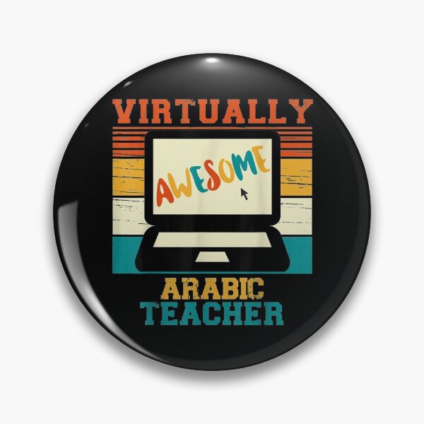 Item preview, Virtually Awesome Arabic Teacher Gift Retro designed and sold by jennifera11.