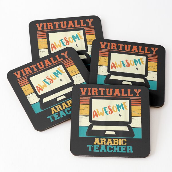 Item preview, Virtually Awesome Arabic Teacher Gift Retro designed and sold by jennifera11.