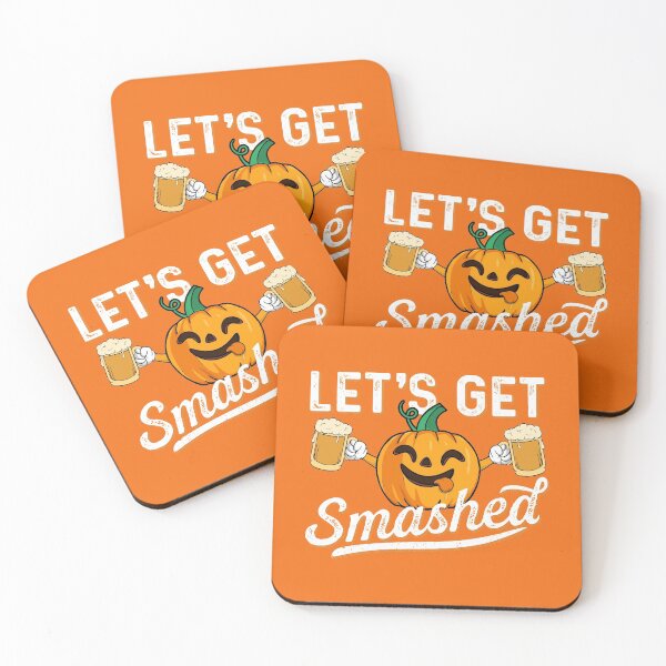 Item preview, Lets Get Smashed Halloween Pumpkin Beer Drinking Lover Funny Quote designed and sold by alenaz.