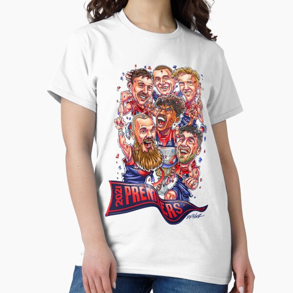 Vista previa del artículo con la obra «Melbourne Demons 2021 Premiership - Obra de arte única - Gawn, Petracca, Lever, Pickett y Oliver», diseñado y vendido por baproducts.