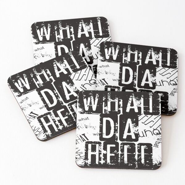 Item preview, Mental Health - Depression Confusion Cloudy Outlook Slogan - What Da Hell - White designed and sold by WearWolfDesigns.