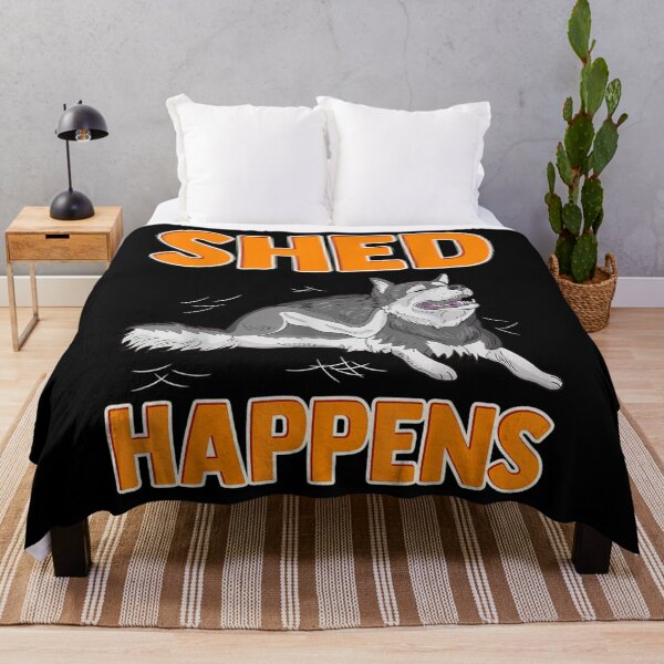 Item preview, Shed Happens Siberian Husky Puppy Pun designed and sold by jennifera11.