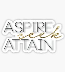 Aspire Seek Attain Sticker