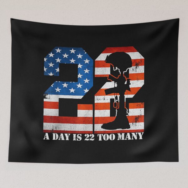 Item preview, 22 A Day Is 22 Too Many Veteran Lives Matter Help Veterans designed and sold by Marmion434423.